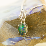 Sterling Silver Triplet Opal Pendant