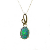 Sterling Silver Triplet Opal Pendant