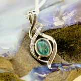 Sterling Silver Triplet Opal Pendant