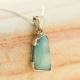 14ct White Gold Boulder Opal Pendant