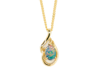 14ct Yellow Gold Doublet Pendant