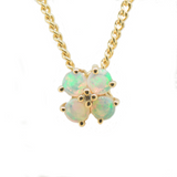 14ct Yellow Gold Solid Opal Pendant