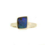 Sterling Silver Boulder Opal Ring