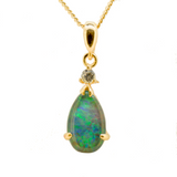 Sterling Silver Gold Plated Triplet Opal Pendant