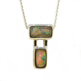 Sterling Silver Black Opal Pendant