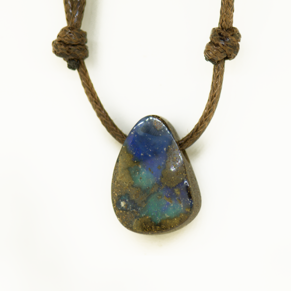 Queensland Boulder Opal On Cord
