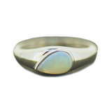 Sterling Silver Solid Opal Ring