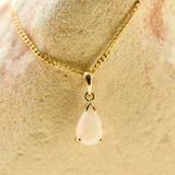 9ct Yellow Gold Solid Opal Pendant