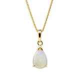 9ct Yellow Gold Solid Opal Pendant