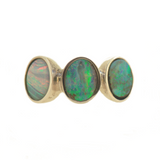 Sterling Silver Boulder Opal Ring