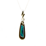 Sterling Silver Doublet Opal Pendant