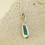Sterling Silver Doublet Opal Pendant