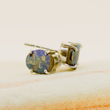 Sterling Silver Boulder Opal Earrings