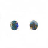 Sterling Silver Boulder Opal Earrings