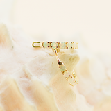 9ct Yellow Gold Solid Opal Huggie Earrings