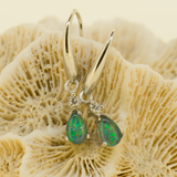 Sterling Silver Triplet Opal Earrings