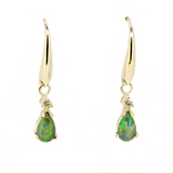 Sterling Silver Triplet Opal Earrings