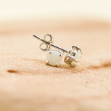Sterling Silver Solid Opal Studs