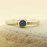 Sterling Silver Solid Opal Ring