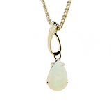Sterling Silver Solid Opal Pendant