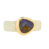 Sterling Silver Boulder Opal Ring