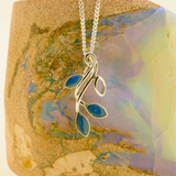 Sterling Silver Enhanced Opal Pendant