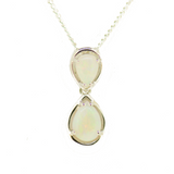 Sterling Silver Solid Opal Pendant