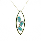 Sterling Silver Enhanced Solid Opal Pendant