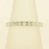 Sterling Silver Solid Opal Ring