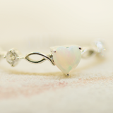 Sterling Silver Solid Opal Ring