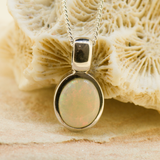 Sterling Silver Solid Opal Pendant