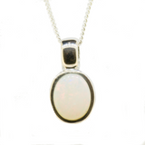 Sterling Silver Solid Opal Pendant
