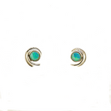 Sterling Silver Doublet Opal Earrings