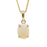 9ct Yellow Gold Solid Opal Pendant
