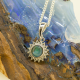 Sterling Silver Triplet Opal Pendant