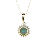 Sterling Silver Triplet Opal Pendant