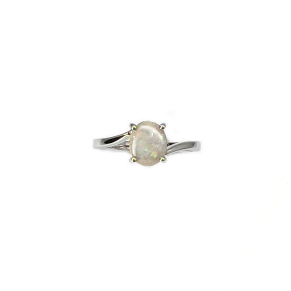 Sterling Silver Light Opal Ring - Fremantle Opals
